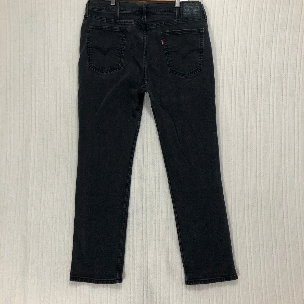 Levis 514 Straight Fit Jeans‎ Mens 38x32 Faded Black Denim Pants